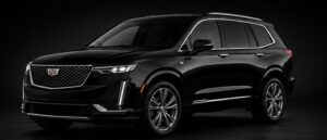 Black Cadillac XT6 luxury SUV