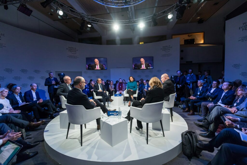 Audience at a corporate conference panel