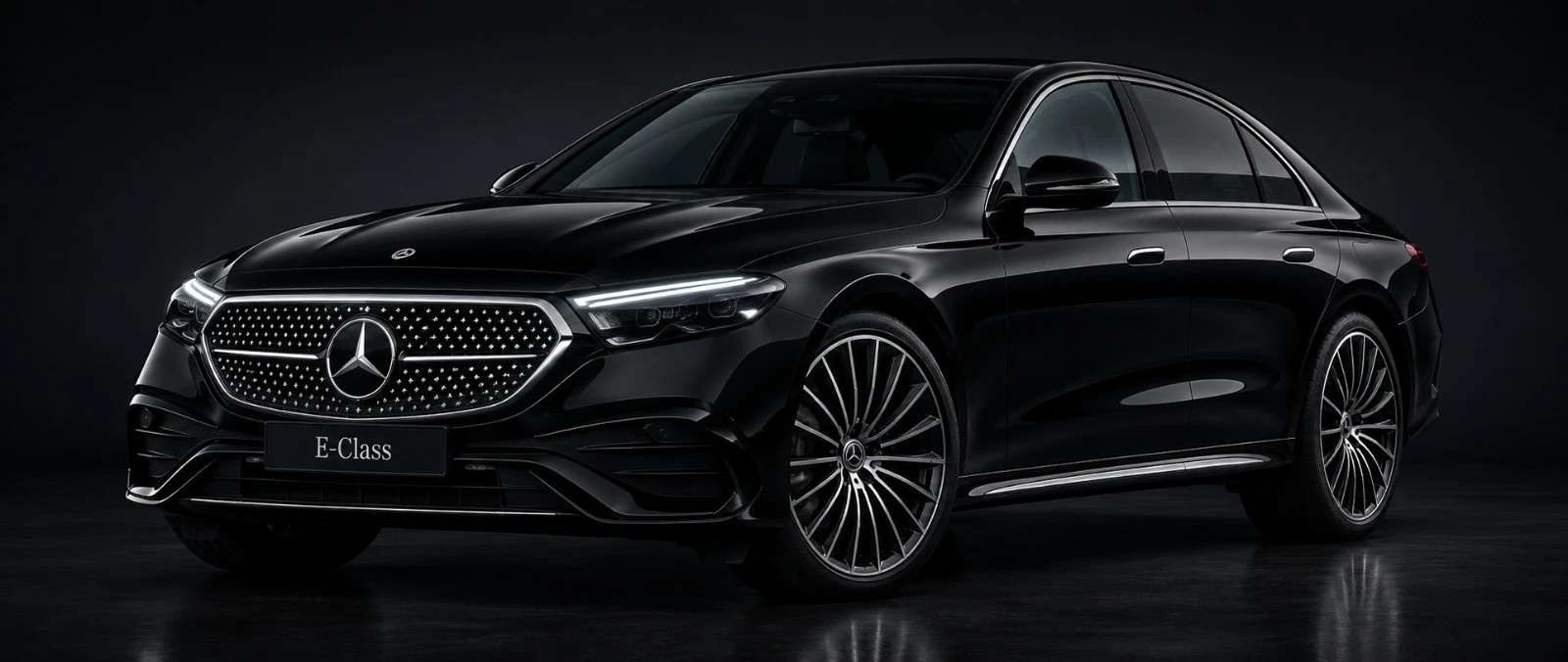 Mercedes-Benz E-Class luxury sedan in black