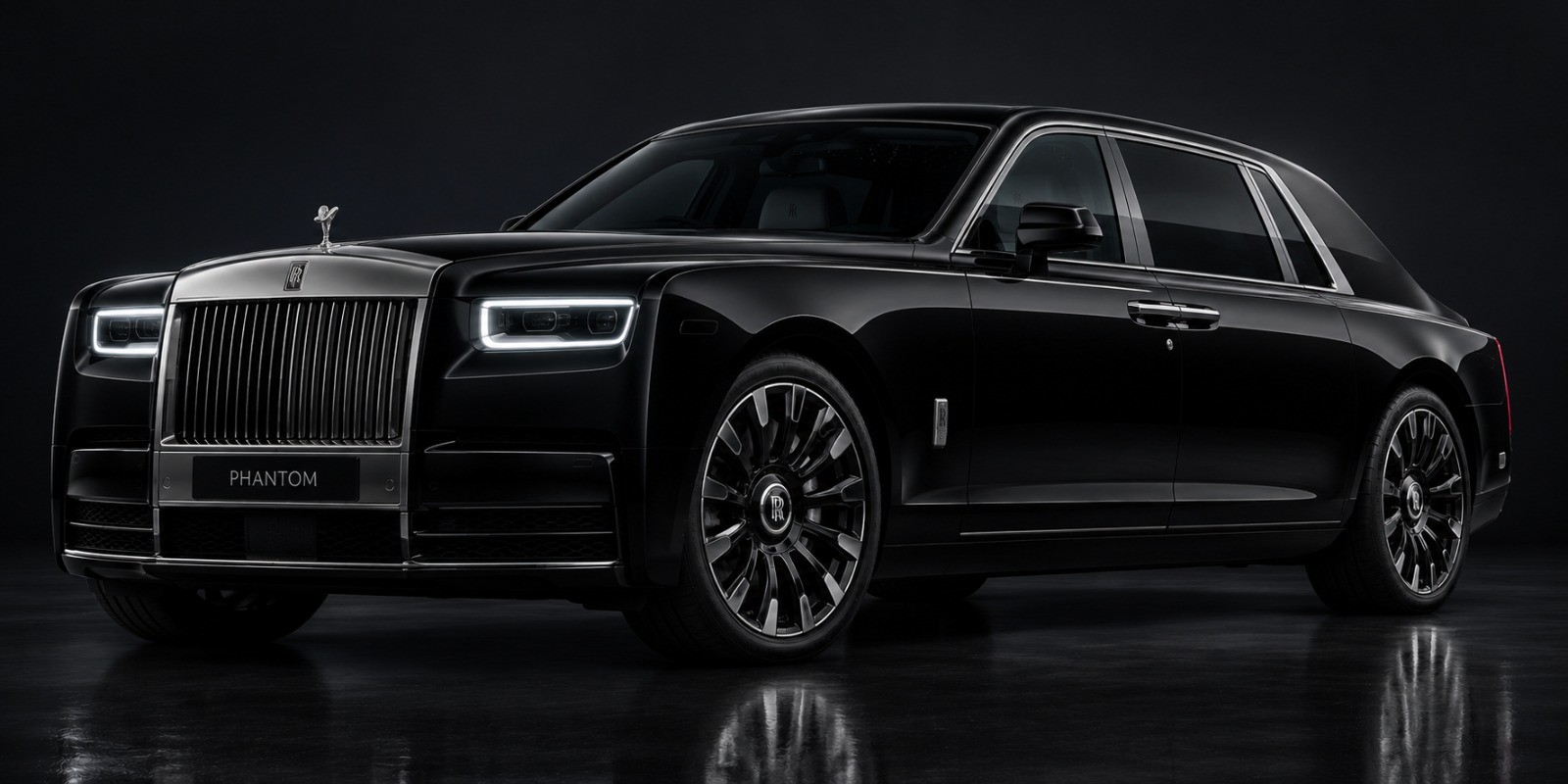 Rolls-Royce Phantom ultra-luxury sedan in black